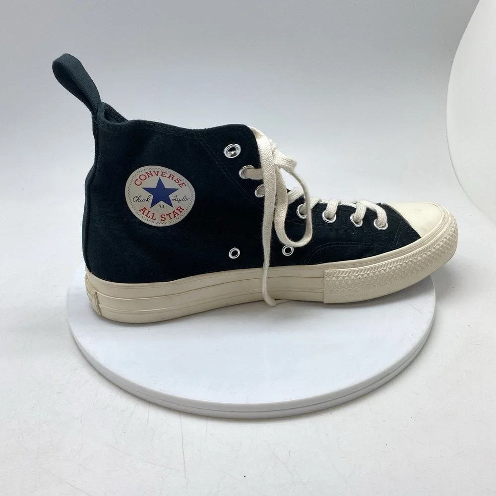 Converse Chuck Taylor All Star 70 Luxe Hi Sneakers Womens 9 Unisex Black‎ Canvas